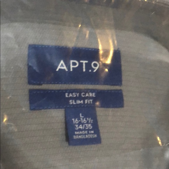 TWO brand new Apt 9 dress shirts 16-16.5 34/35 - Picture 2 of 5